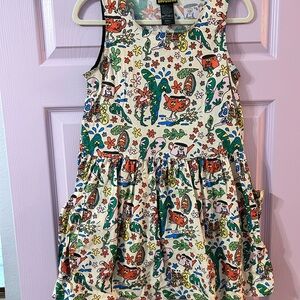*SOLD* EUC Nooworks Big Pocket Dress in Bug Out